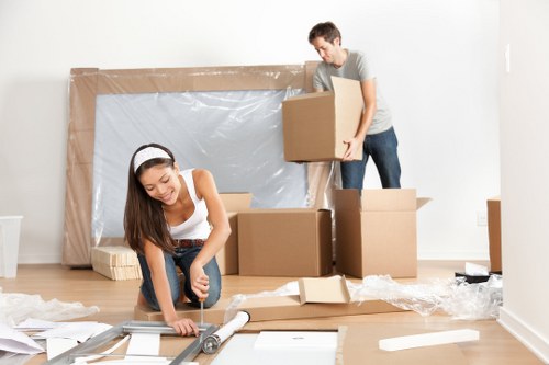 House moving team preparing a local Elmstead relocation