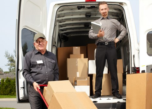 Local man with van service helping with residential moving in Elmstead