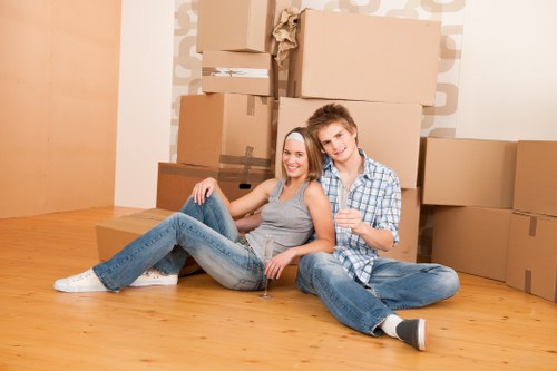 Removal team assisting with a home move in Elmstead
