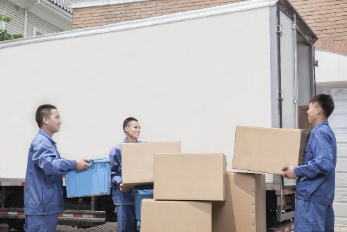 Local van and driver handling furniture collection in Elmstead