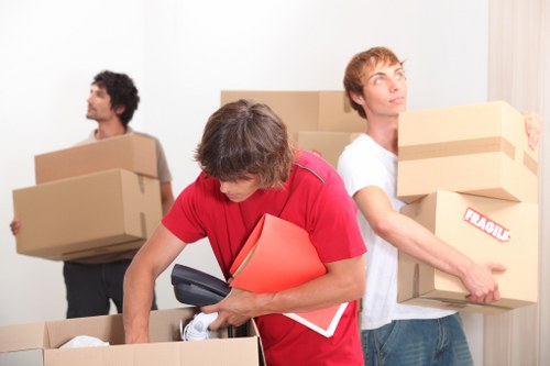 Careful unloading of items by a local man with van service in Elmstead