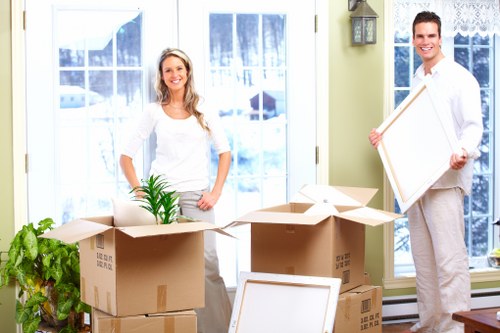 Moving vehicle suited for flat and house removals in Elmstead