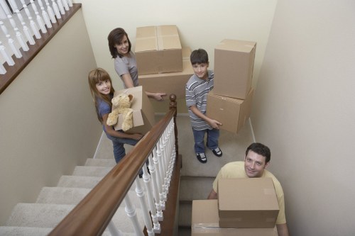 Removal service planning tools and packed household items